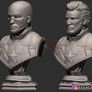 Captian America Bust – CGtrader New