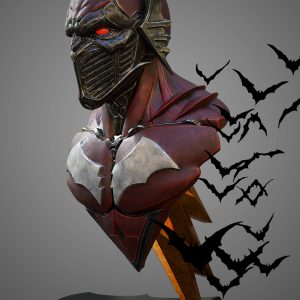 Red Death BustDC CGtrader